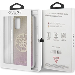 Kup Etui Guess GUHCS67PCUGLPGG Samsung Galaxy S20+ Plus różowo-złoty/gold pink hard case Glitter Gradient 4G Circle - GUE364RS - {ean13} - Sklep Home Screen