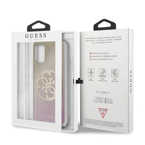 Kup Etui Guess GUHCS67PCUGLPGG Samsung Galaxy S20+ Plus růžovo-zlatý/rose gold hard case Glitter Gradient 4G Circle - GUE364RS - {ean13} - Sklep Home Screen