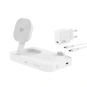 Kup 4smarts QI2 Trident 2-in-1 USB-C drahtloses Ladegerät mit 30W Netzadapter in Weiß - 4SMR19 - {ean13} - Sklep Home Screen