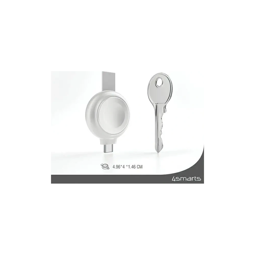 Ładowarka bezprzewodowa 4smarts MFI Fast Charger do Apple Watch srebrna/silver