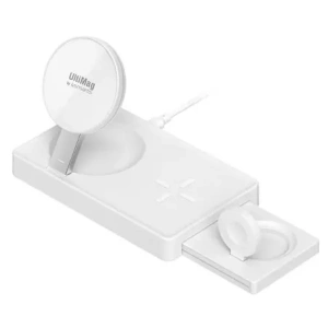 Kup Ładowarka bezprzewodowa 4smarts UltiMag 3w1 do Apple iPhone, Apple Watch, Airpods 20W biała/white - 4SMR21 - {ean13} - Sklep Home Screen