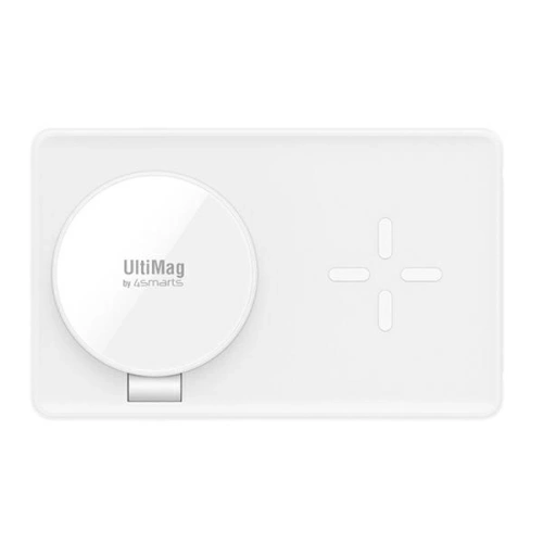 Kup 4smarts UltiMag 3-in-1 încărcător wireless pentru Apple iPhone, Apple Watch, Airpods 20W alb - 4SMR21 - {ean13} - Sklep Home Screen