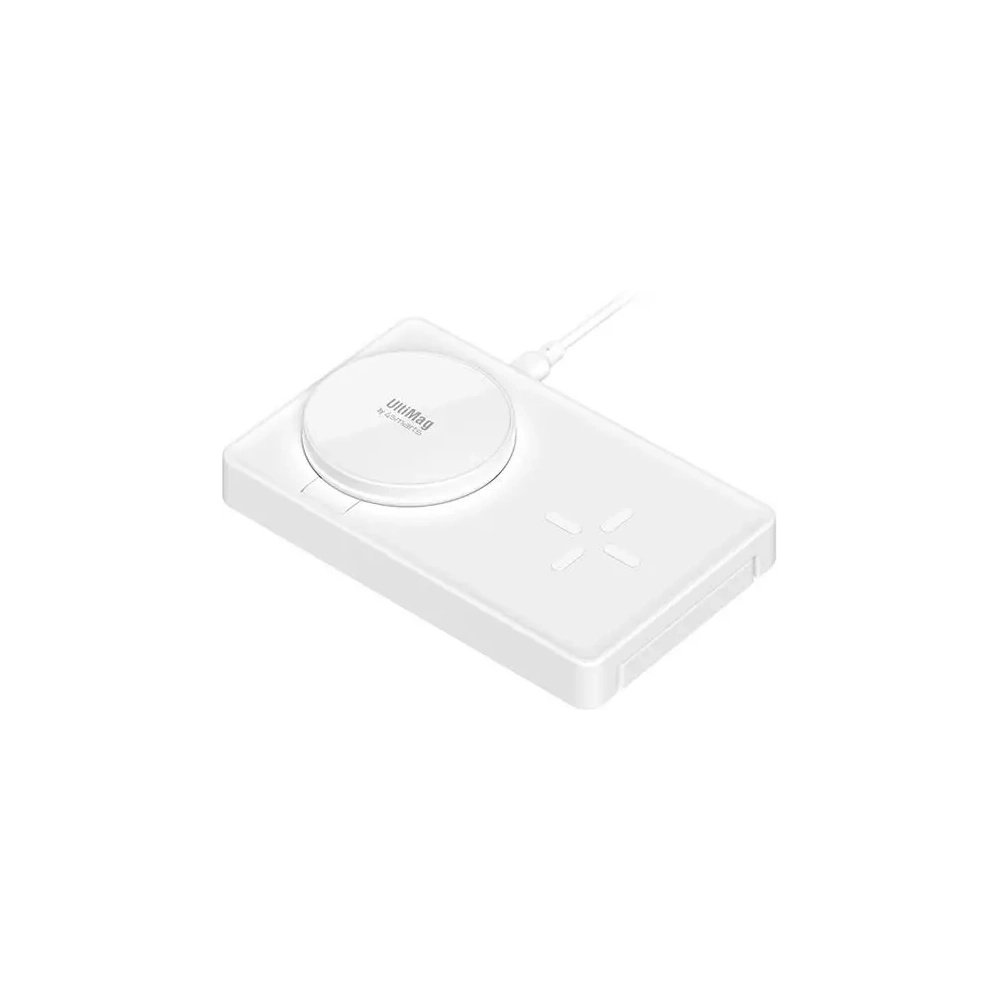 Ładowarka bezprzewodowa 4smarts UltiMag 3w1 do Apple iPhone, Apple Watch, Airpods 20W biała/white