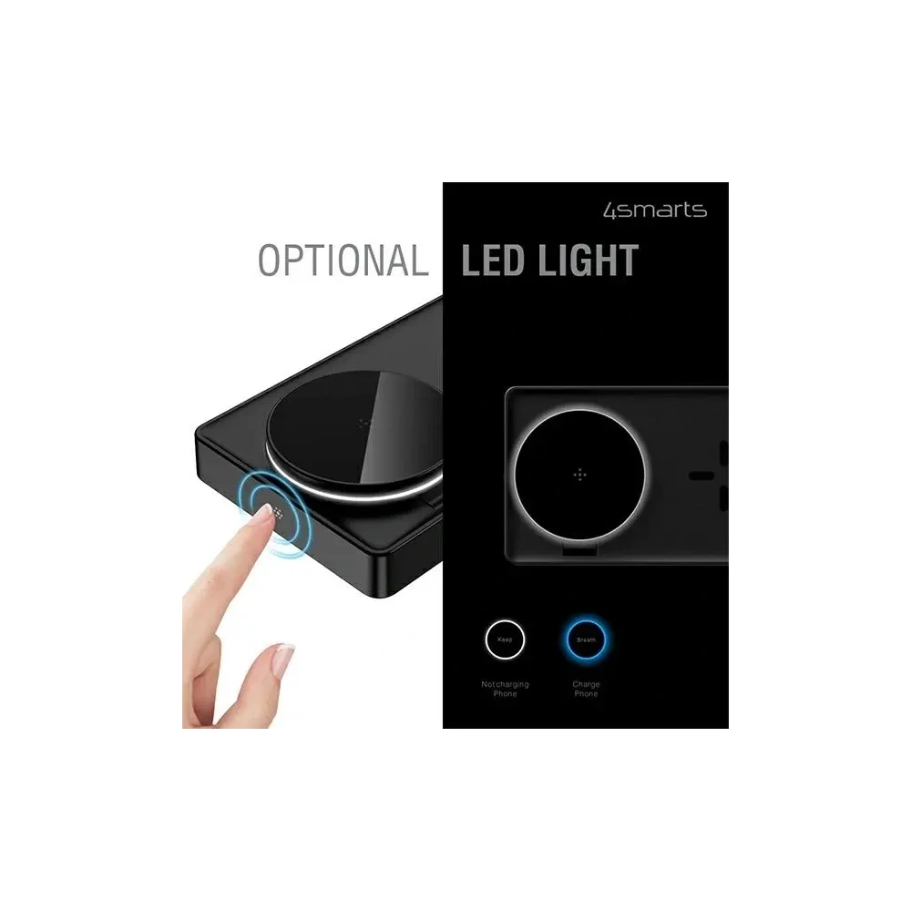 Ładowarka bezprzewodowa 4smarts UltiMag 3w1 do Apple iPhone, Apple Watch, Airpods 20W biała/white