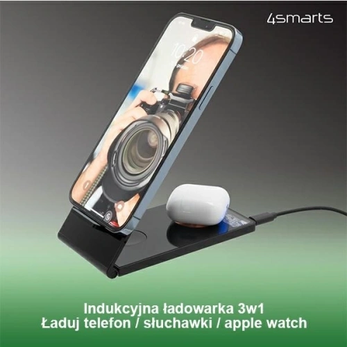 Kup 4smarts UltiMag TriFold Lucid 15W Vezeték nélküli Töltő - 4SMR22 - {ean13} - Sklep Home Screen