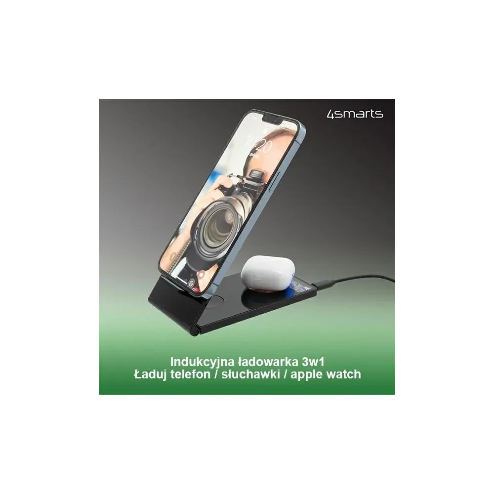 Ładowarka bezprzewodowa 4smarts UltiMag TriFold Lucid 15W