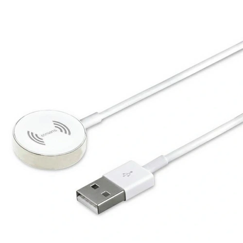 Kup Ładowarka bezprzewodowa 4smarts VoltBeam Mini do Apple Watch 1-8/SE z kablem 1m USB-A 2.5W biały/white - 4SMR23 - {ean13} - Sklep Home Screen