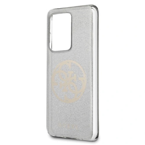 Kup Guess Samsung Case GUHCS69PCUGLLG Galaxy S20 Ultra hellgrau/hellgrau Hartschalenetui Glitter 4G Circle Logo - GUE365GRY - {ean13} - Sklep Home Screen