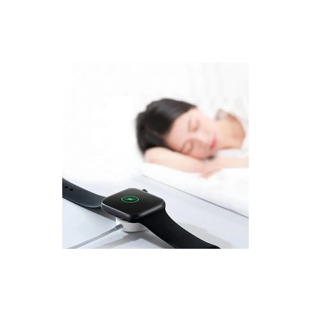 Ładowarka bezprzewodowa 4smarts VoltBeam Mini do Apple Watch 1-8/SE z kablem 1m USB-A 2.5W biały/white