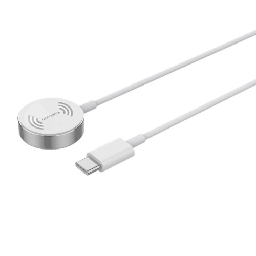 Kup Ładowarka bezprzewodowa 4smarts VoltBeam Mini do Apple Watch 1-8/SE z kablem 1m USB-C 2.5W biały/white - 4SMR25 - {ean13} - Sklep Home Screen