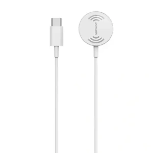 Kup Ładowarka bezprzewodowa 4smarts VoltBeam Mini do Apple Watch 1-8/SE z kablem 1m USB-C 2.5W biały/white - 4SMR25 - {ean13} - Sklep Home Screen