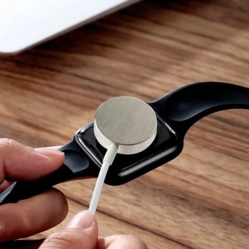 Kup 4smarts VoltBeam Mini încărcător wireless pentru Apple Watch 1-8/SE cu cablu USB-C de 1m 2.5W alb - 4SMR25 - {ean13} - Sklep Home Screen