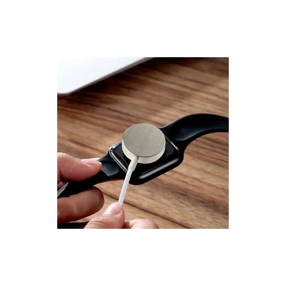 Ładowarka bezprzewodowa 4smarts VoltBeam Mini do Apple Watch 1-8/SE z kablem 1m USB-C 2.5W biały/white