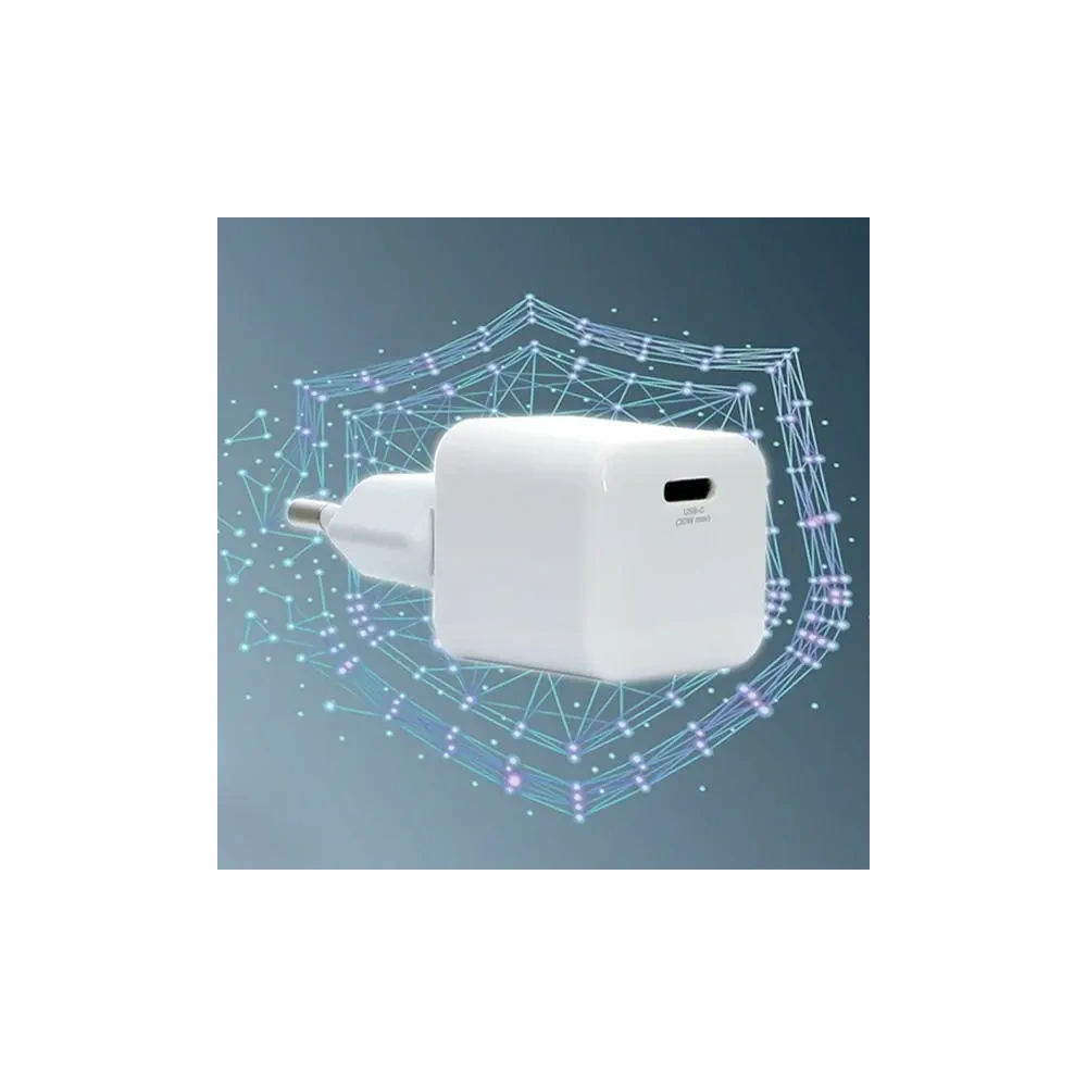 Ładowarka sieciowa 4smarts + kabel MFI VoltPlug PD 30W GaN USB-C/Lightning 1,5m biała/white