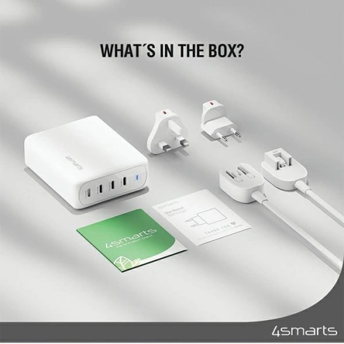 Buy 4smarts 200W GaN Flex Pro 4xUSB-C mains charger white - 4SMR28 - {ean13} - Home Screen Store Europe