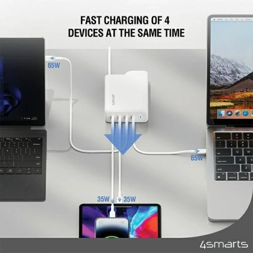 Kup Încărcător de rețea 4smarts 200W GaN Flex Pro cu 4xUSB-C, alb - 4SMR28 - {ean13} - Sklep Home Screen