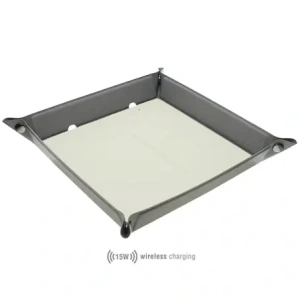 Kup Organizer z ładowarką indukcyjną 4smarts 15W szaro kremowy/grey creme - 4SMR29 - {ean13} - Sklep Home Screen