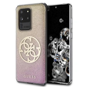 Kup Etui Guess GUHCS69PCUGLPGG Samsung Galaxy S20 Ultra różowo-złoty/gold pink hard case Glitter Gradient 4G Circle - GUE366RS - {ean13} - Sklep Home Screen