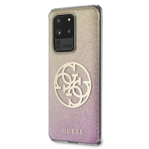 Kup Etui Guess GUHCS69PCUGLPGG Samsung Galaxy S20 Ultra růžovo-zlatý/gold pink hard case Glitter Gradient 4G Circle - GUE366RS - {ean13} - Sklep Home Screen