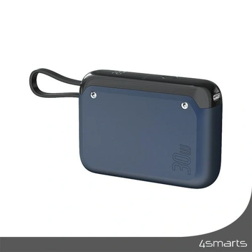Kup Powerbank 4smarts Pocket 10000mAh 30W z wbudowanym kablem USB-C 15cm space blue - 4SMR38 - {ean13} - Sklep Home Screen