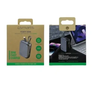Kup Powerbank 4smarts Pocket 10000mAh 30W z wbudowanym kablem USB-C 15cm space blue - 4SMR38 - {ean13} - Sklep Home Screen