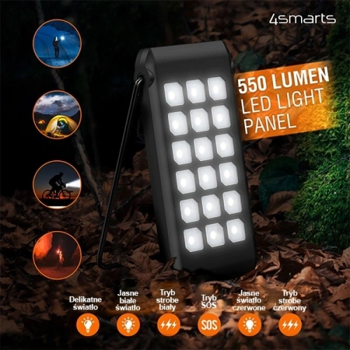 Kup 4smarts TitanPack Flex 10000mAh powerbank solar negru/orange - 4SMR39 - {ean13} - Sklep Home Screen