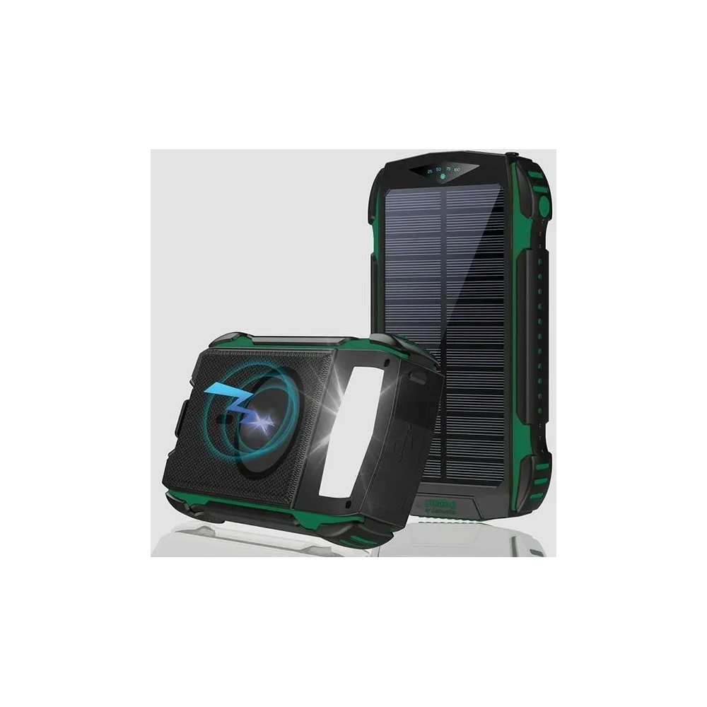 Powerbank solarny 4smarts TitanPack Rugged UltiMag 20000mAh zielony/green