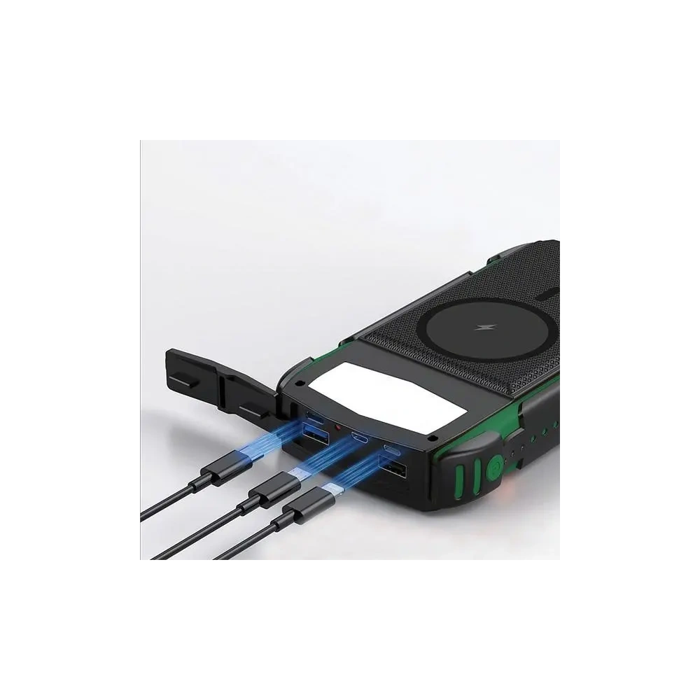 Powerbank solarny 4smarts TitanPack Rugged UltiMag 20000mAh zielony/green