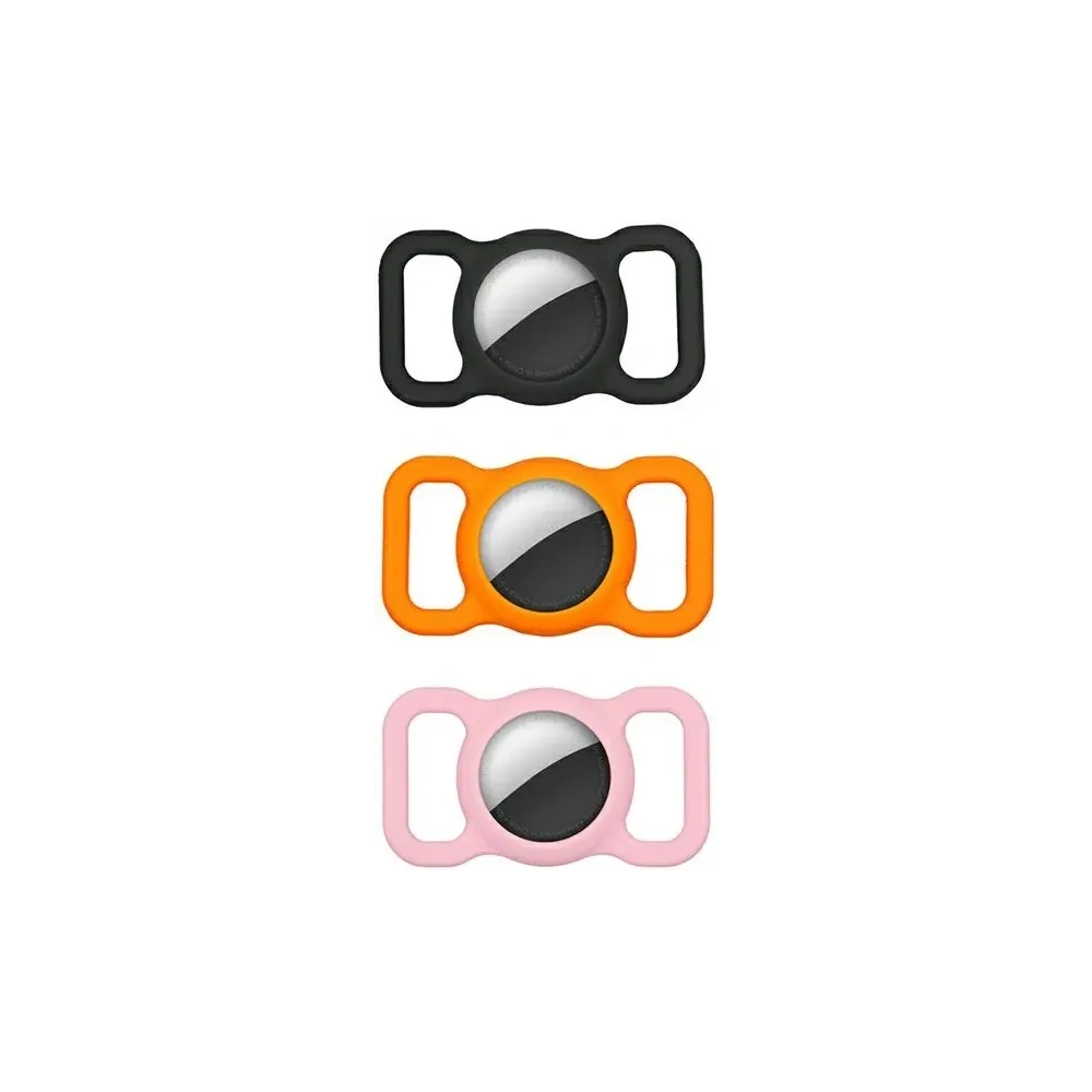 Etui 4smarts Silicone Case PetSet AirTag Black + Orange + Pink