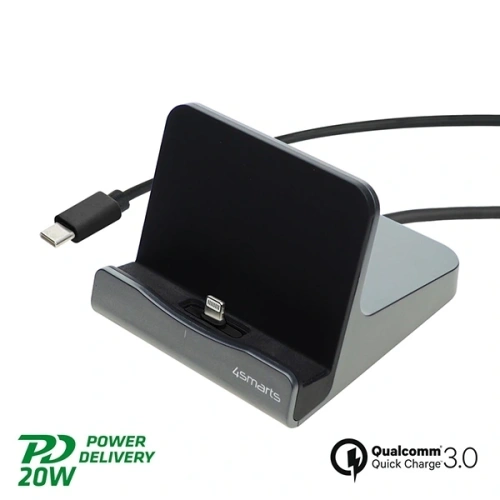 Kup Stacja dokująca do tabletów 4smarts VoltDock Lightning 20W Gunmetal - 4SMR46 - {ean13} - Sklep Home Screen