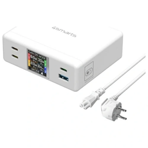 Kup Stacja ładująca 4smarts 130W GaN DIY Mode biała/white - 4SMR48 - {ean13} - Sklep Home Screen