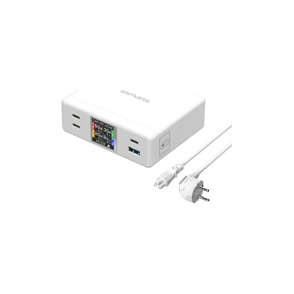 Stacja ładująca 4smarts 130W GaN DIY Mode biała/white