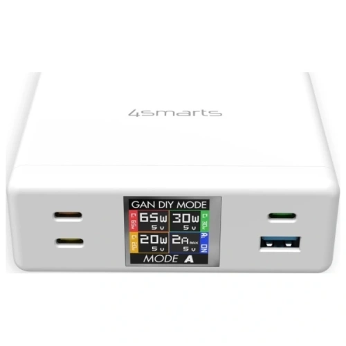 Kup Stacja ładująca 4smarts 130W GaN DIY Mode biała/white - 4SMR48 - {ean13} - Sklep Home Screen
