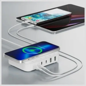 Buy 4smarts charging station 7in1 100W with wireless charging white - 4SMR49 - {ean13} - Home Screen Store Europe