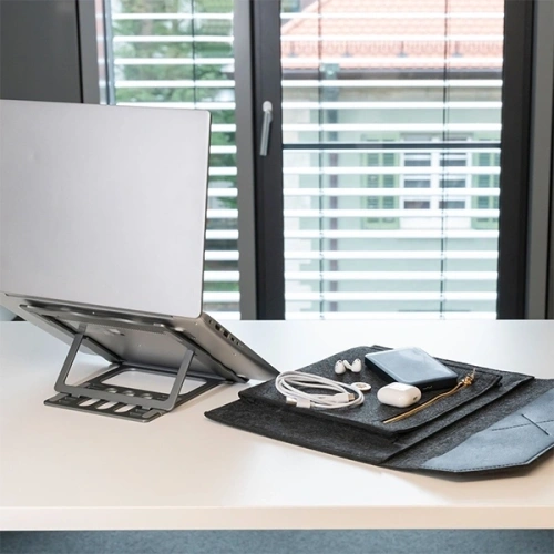 Kup 4smarts Tasche mit Laptop-/Tablet-Ständerfunktion FoldStand ErgoFix 13' grau/grau - 4SMR54 - {ean13} - Sklep Home Screen