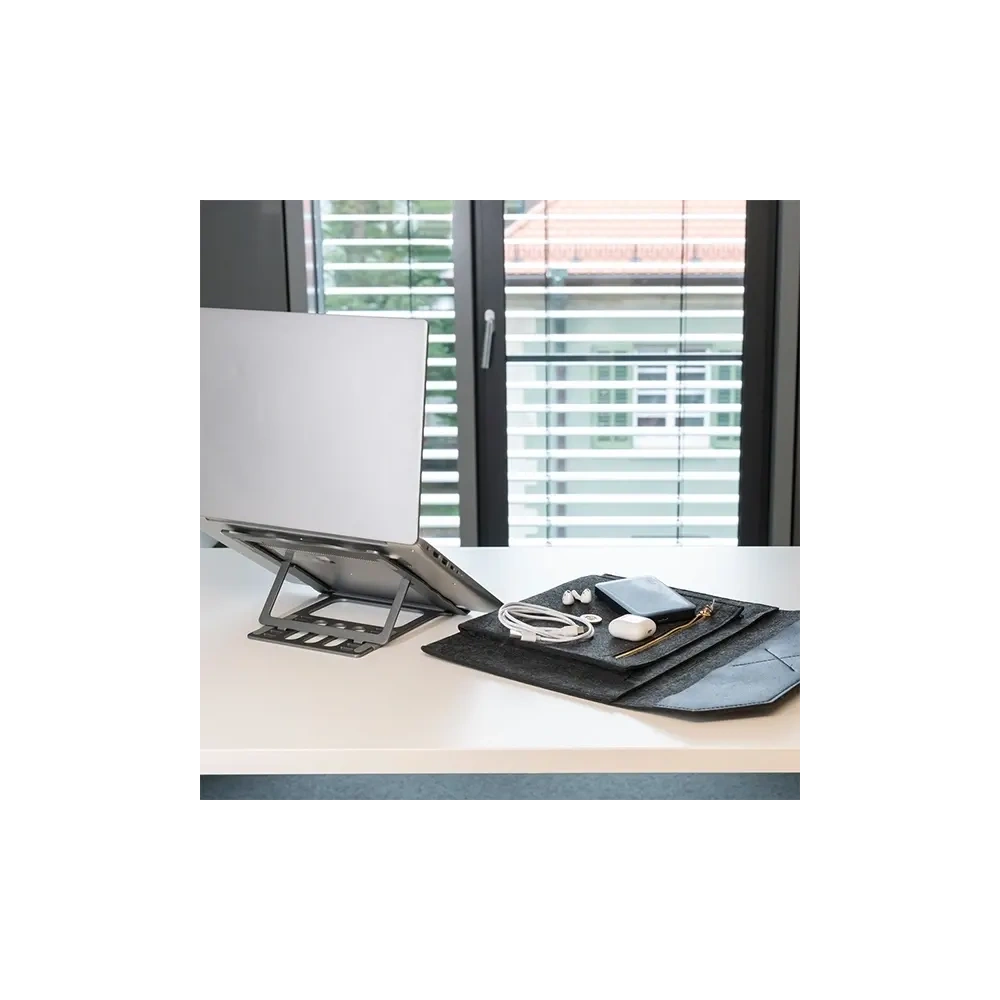 Torba z funkcją podstawki pod laptopa / tablet 4smarts FoldStand ErgoFix 13" grey/gun