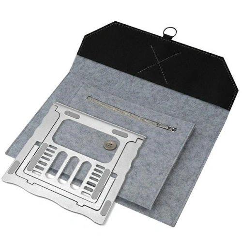 Kup Taška s funkcí stojánku pro laptop / tablet 4smarts FoldStand ErgoFix 13" šedá/stříbrná - 4SMR55 - {ean13} - Sklep Home Screen
