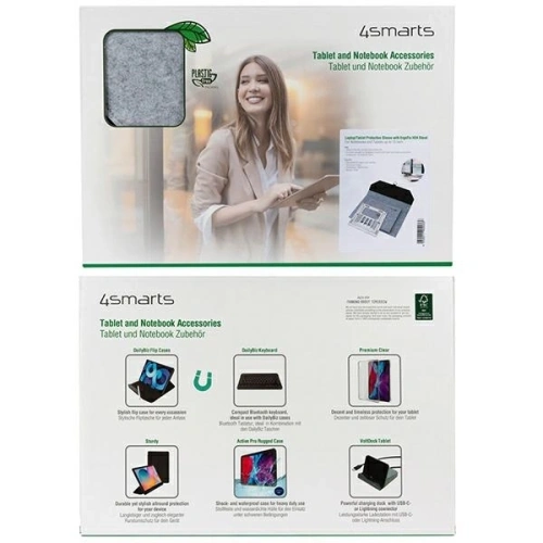 Kup Taška s funkcí stojánku pro laptop / tablet 4smarts FoldStand ErgoFix 13" šedá/stříbrná - 4SMR55 - {ean13} - Sklep Home Screen