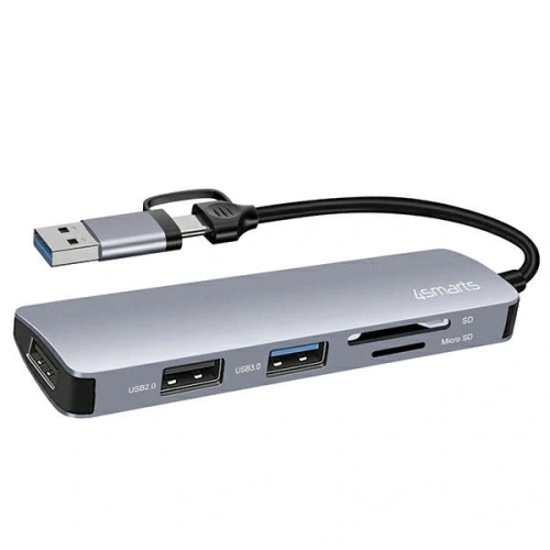 Kup HUB Universal Multiport Space Grey 4smarts - 4SMR56 - {ean13} - Sklep Home Screen