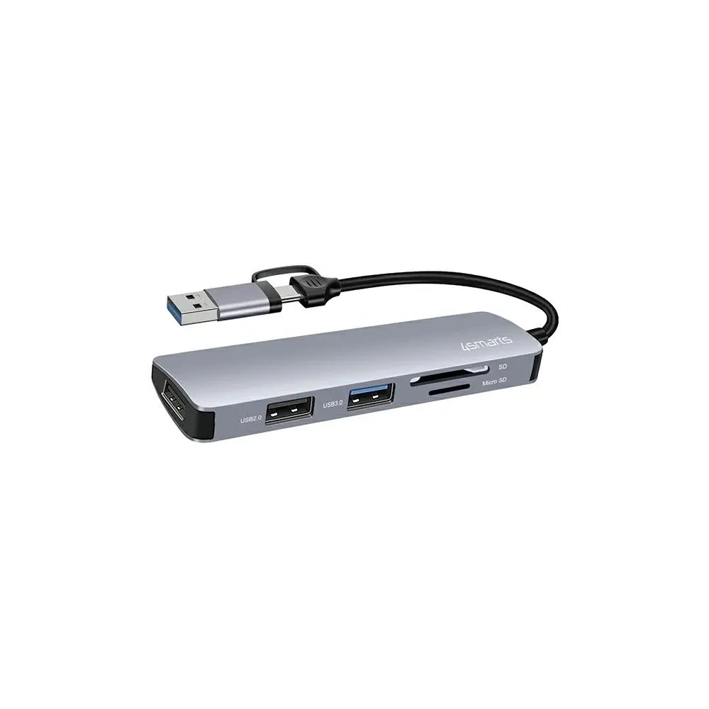Uniwersalny HUB 4smarts Multiport Space Grey