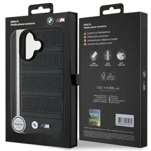 Kup Etui BMW BMHMP16S23PUSPK Apple iPhone 16 hardcase M Perforated And Stitched Line MagSafe černý/black - BMW706 - {ean13} - Sklep Home Screen