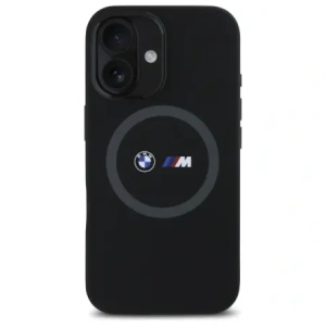 Kup BMW BMHMP16S23SROK Apple iPhone 16 Hardcase M Silikon Bedruckter Ring MagSafe schwarz - BMW709 - {ean13} - Sklep Home Screen