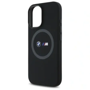 Kup BMW BMHMP16S23SROK Apple iPhone 16 kemény tok M Szilikon Nyomtatott Gyűrű MagSafe fekete - BMW709 - {ean13} - Sklep Home Screen