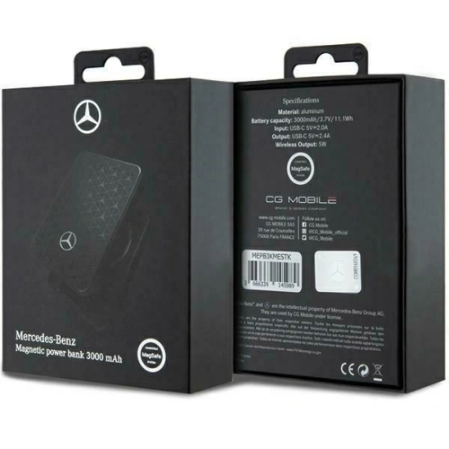 Kup Mercedes MEPB3KMESTK 5W 3000mAh MagSafe powerbank fekete - MRS293 - {ean13} - Sklep Home Screen