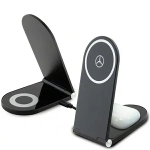 Kup Mercedes MEMFBGSLK încărcător wireless pliabil 2 în 1 15W Star MagSafe negru - MRS297 - {ean13} - Sklep Home Screen