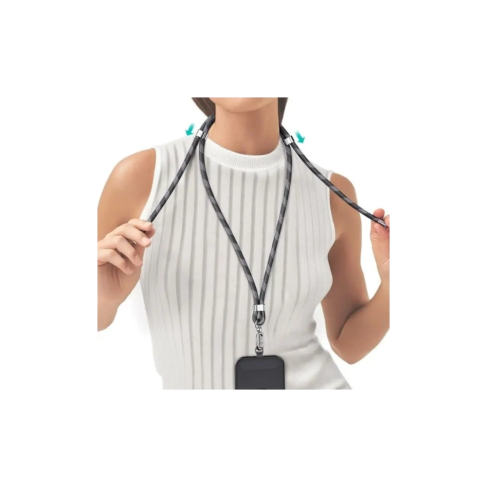 Smycz do telefonu USAMS 1.6m szary/grey