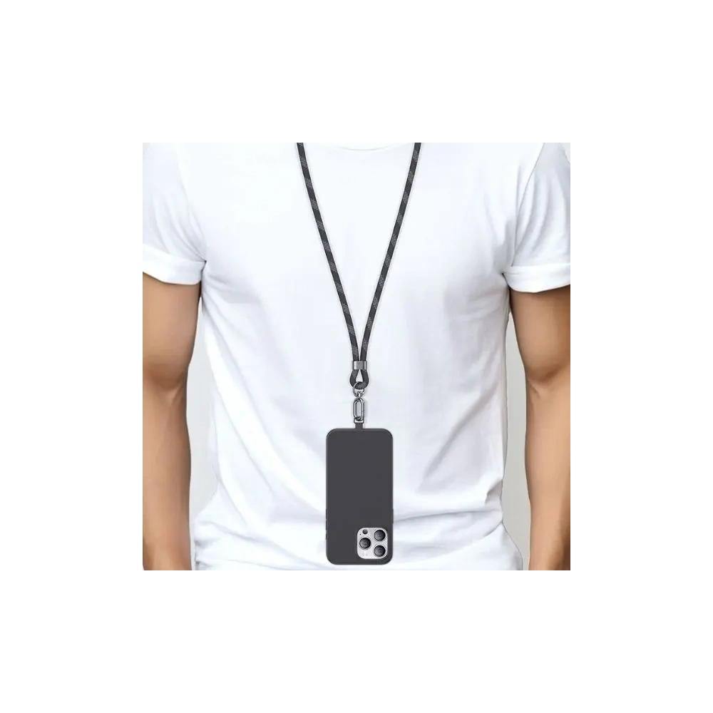 Smycz do telefonu USAMS 1.6m szary/grey