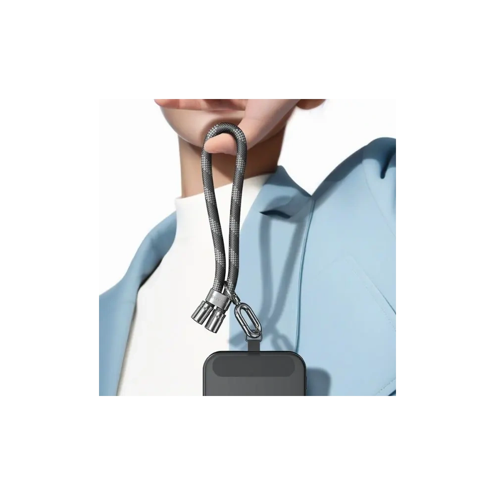 Smycz do telefonu USAMS 34cm szary/grey