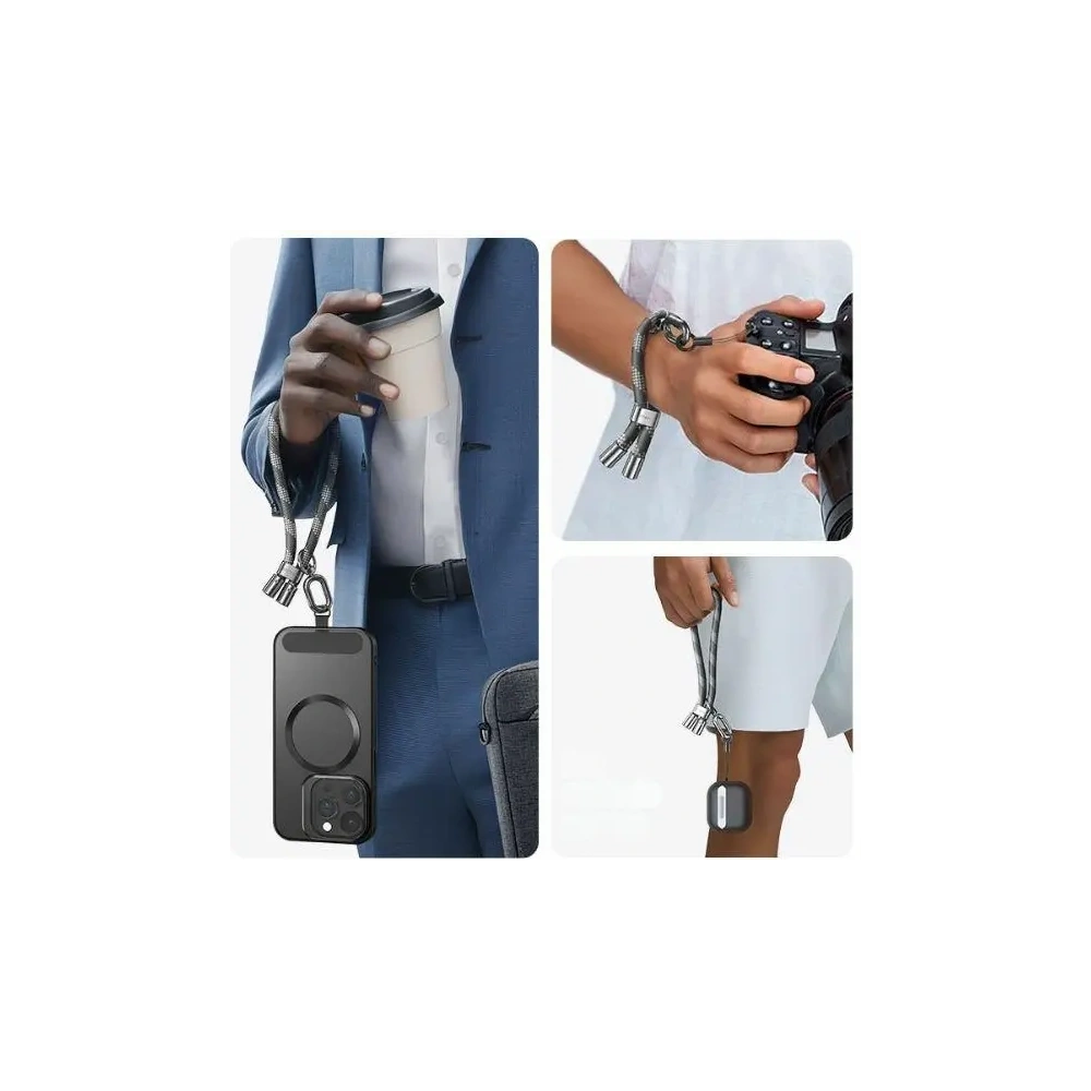 Smycz do telefonu USAMS 34cm szary/grey