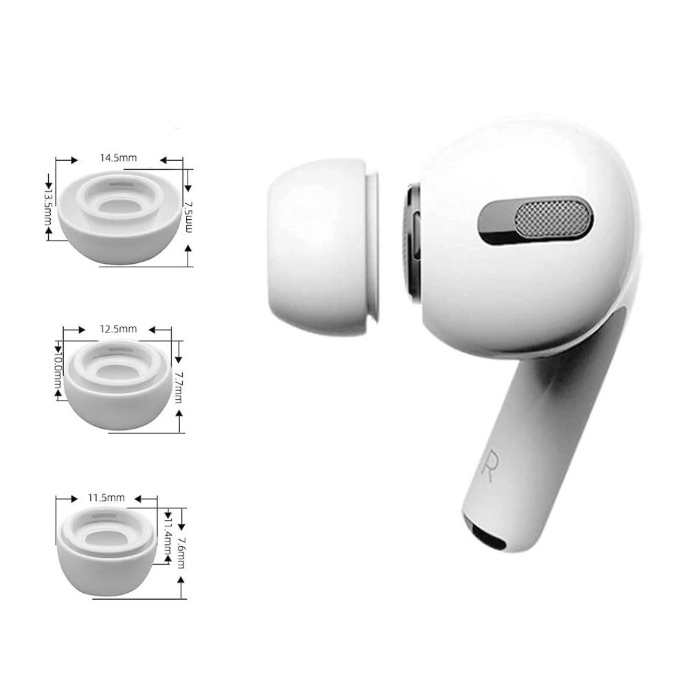 Gumki Tech-Protect Ear Tips 3-pack Apple AirPods Pro 1 / 2 Black